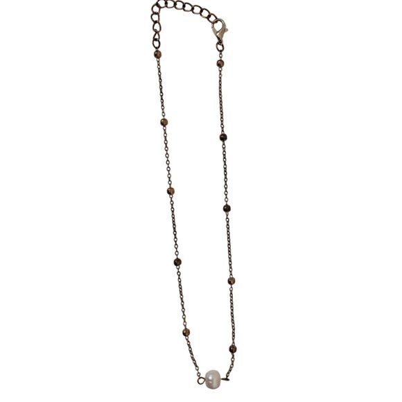 Simple Minimalist VTG Pearl Choker Necklace - Picture 5 of 6